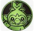 Grookey Green Holo Coin