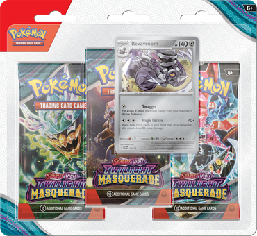 PRE ORDER SV6 - Twilight Masquerade 3-Pack Blister (Snorlax or Revavroom - Releases May 24th/2024)