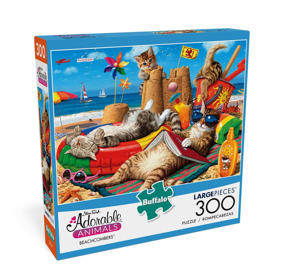 Adorable Animals Beachcombers 300 Large Piece Jigsaw Puzzle