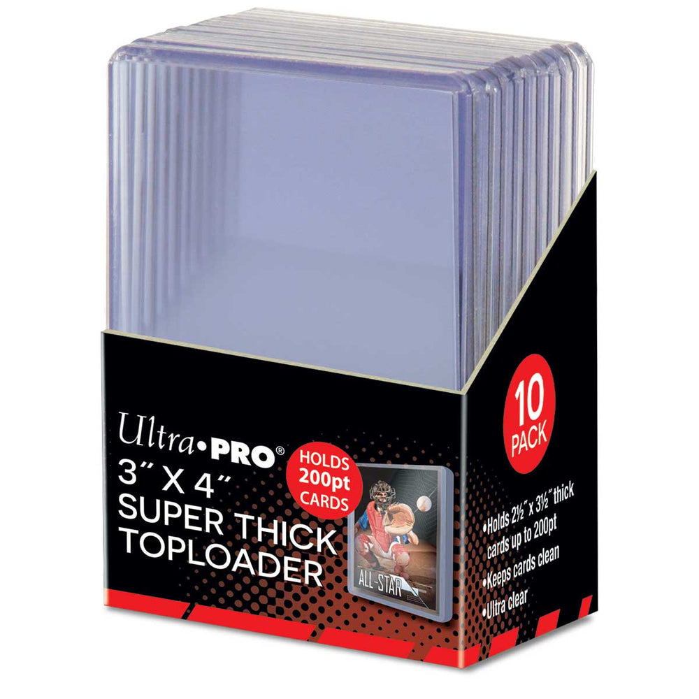 3" x 4" Super Thick 120PT Toploader 10ct