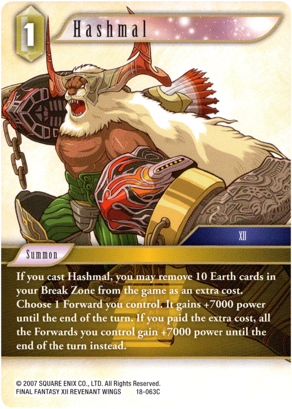 Hashmal (18-063C) - Final Fantasy - Resurgence of Power - (Near Mint)