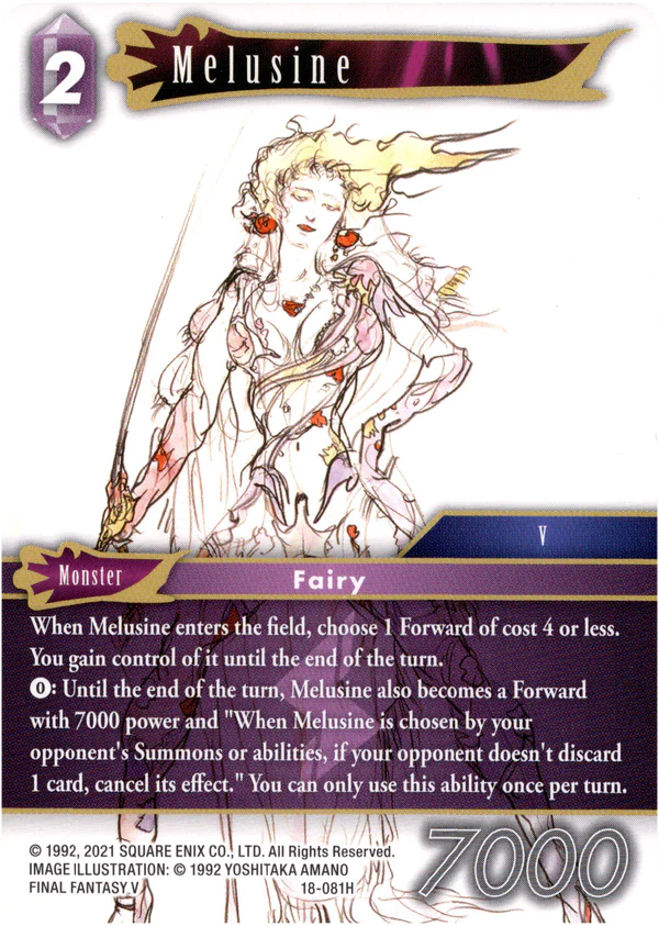 Melusine (18-081H) Foil - Final Fantasy - Resurgence of Power - (Near Mint)