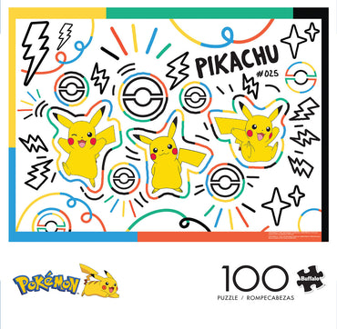 Pokemon: Doodle Pikachu 100 Piece Puzzle