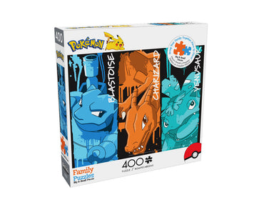 Pokémon: Blastoise, Charizard, and Venusaur Graffiti 400 Piece Puzzle