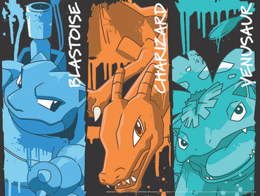 Pokémon: Blastoise, Charizard, and Venusaur Graffiti 400 Piece Puzzle