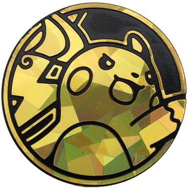 Raichu Collectible Pokemon Coin (Gold Cracked Ice HoloFoil)