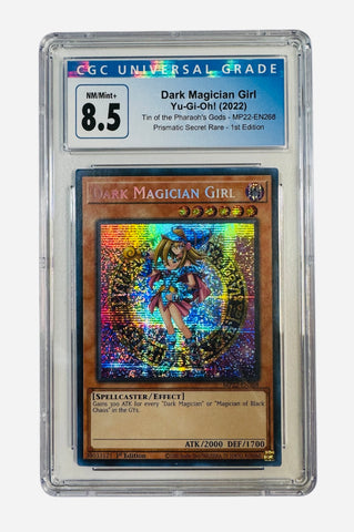 Dark Magician Girl MP22-EN268 YuGiOh 2022 Tin of the Pharaoh's Gods Mega Pack Dark Magician Girl - MP22-EN268 - YuGiOh 2022 Tin of the Pharaoh's Gods Mega Pack - CGC Graded 8.5