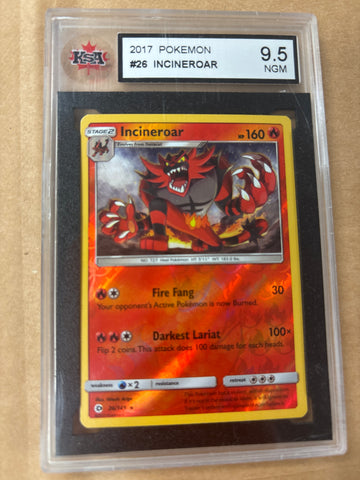 2017 Pokemon Incineroar #26 Graded 9.5