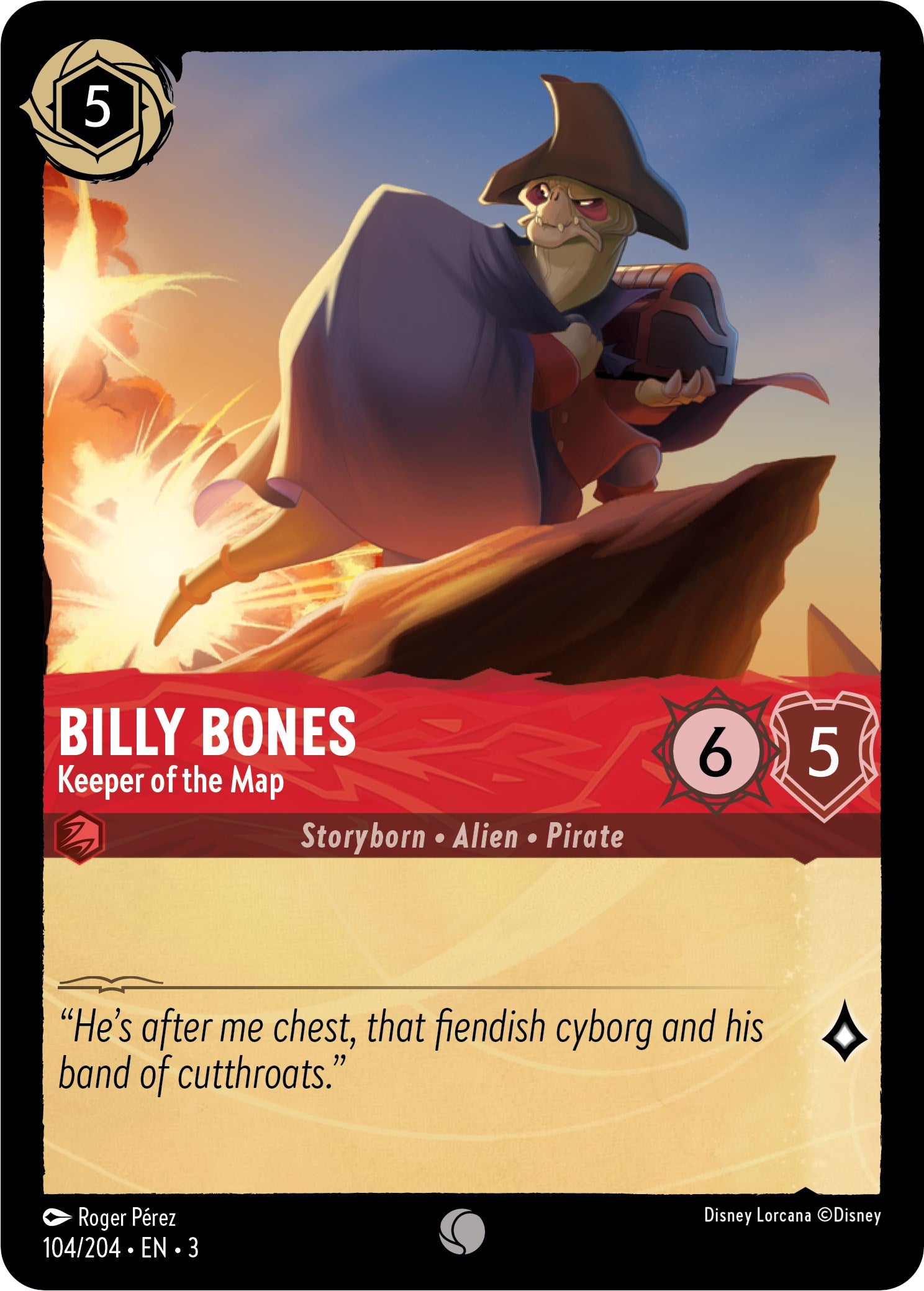 Billy Bones - Keeper of the Map (104/204) [Into the Inklands]