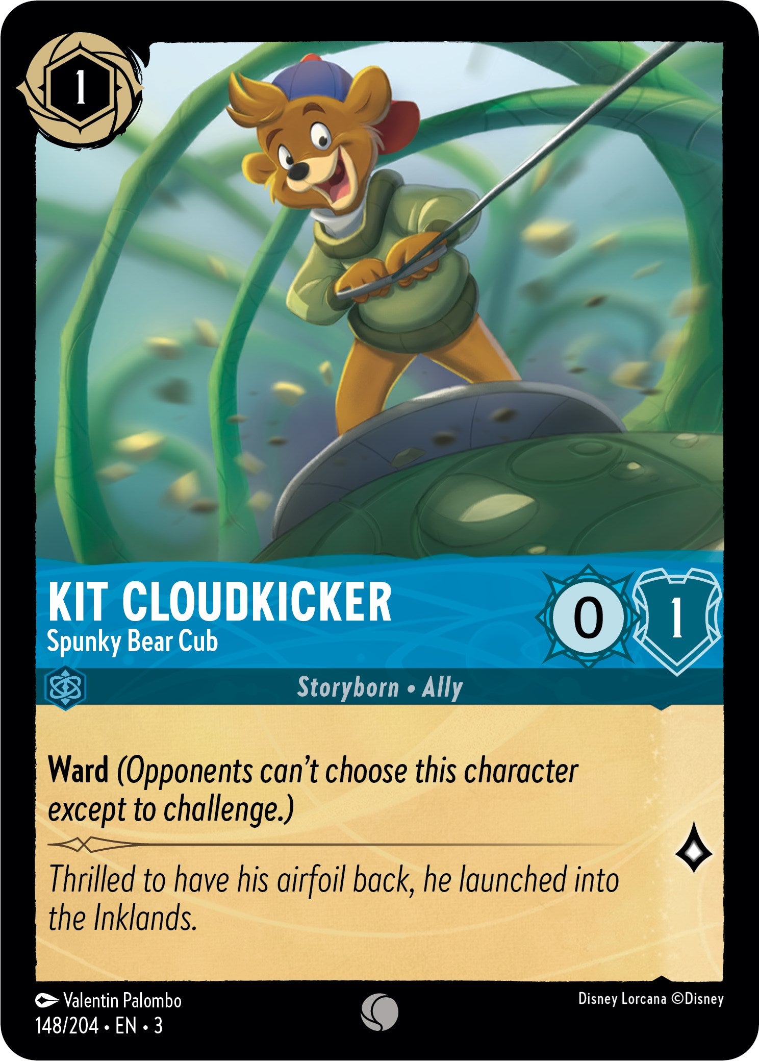 Kit Cloudkicker - Spunky Bear Cub (148/204) [Into the Inklands]