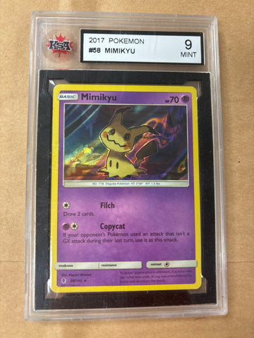 2017 Pokemon Mimikyu #58 Graded 9