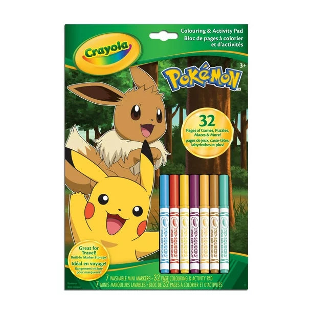 Pokémon Colouring Book with Markers