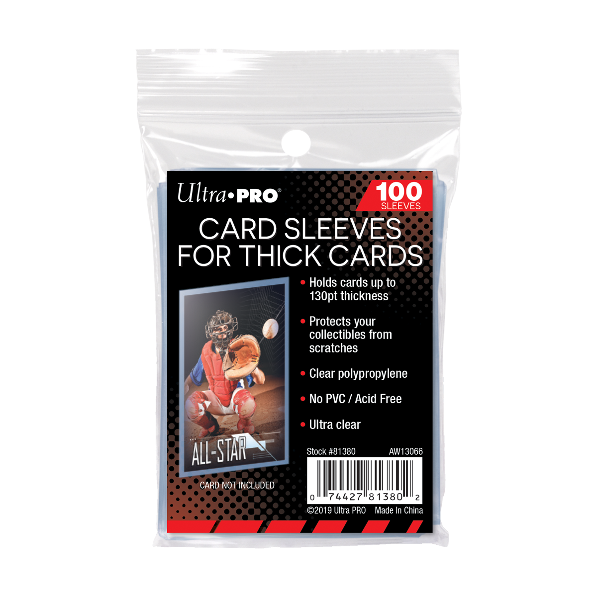 Ultra PRO: 100ct Soft Sleeves - Extra Thick