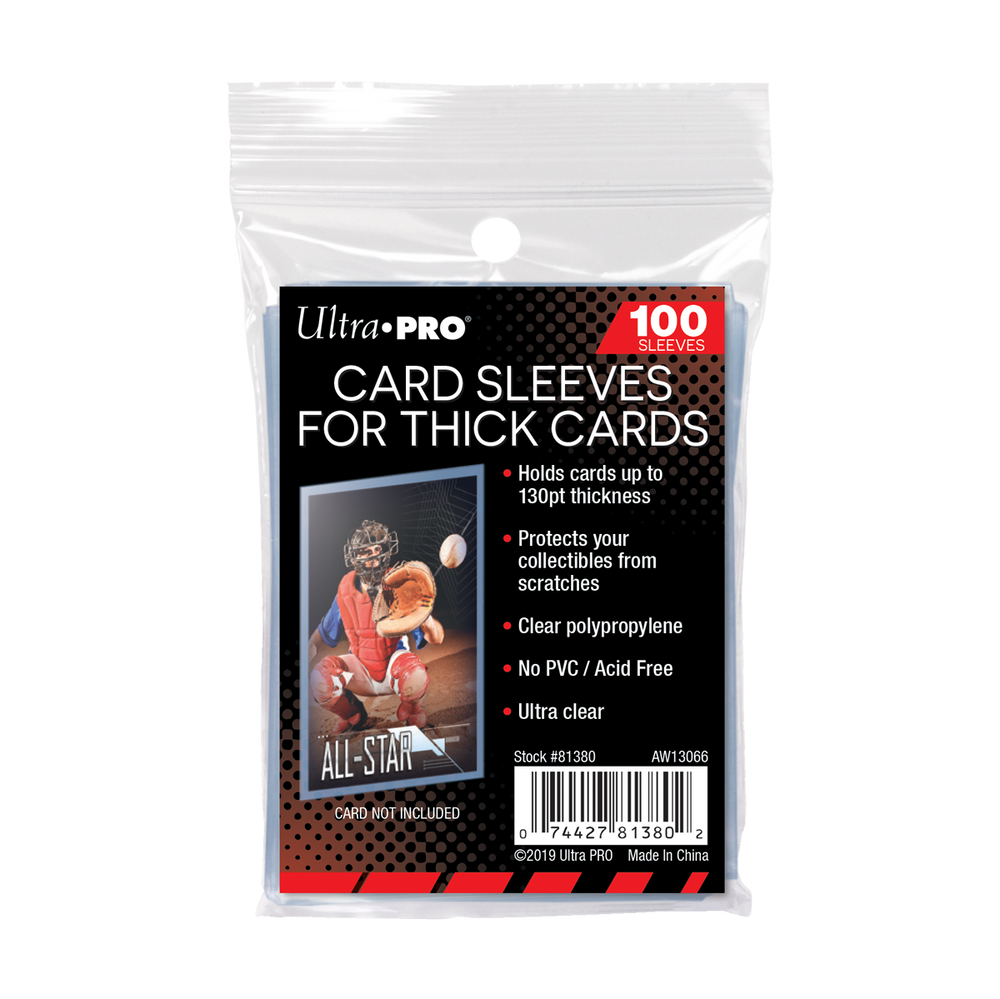 Ultra PRO: 100ct Soft Sleeves - Extra Thick