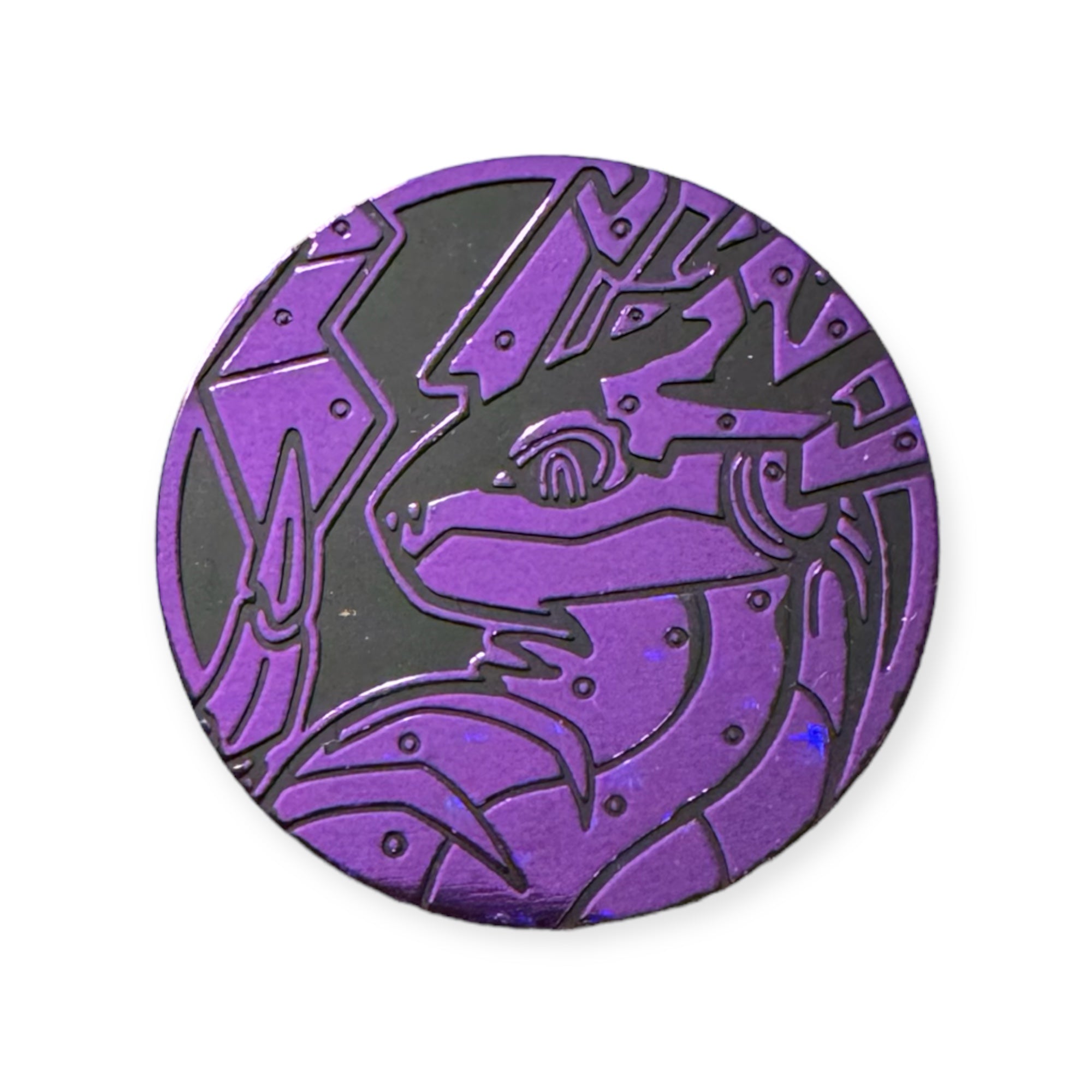 Miraidon Large Pokemon Purple Mirror Holo Coin