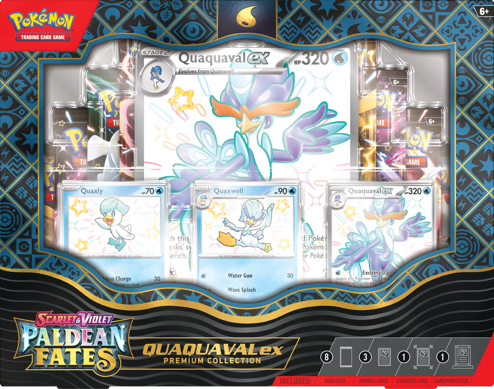 PRE ORDER SV4.5 Pokemon Paldean Fates - Quaquaval ex Premium Collection (Releases Feb 9th/2024)