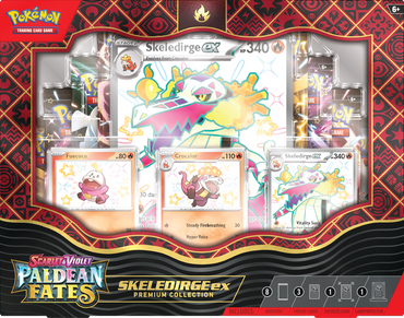 PRE ORDER SV4.5 Pokemon Paldean Fates - Skeledirge ex Premium Collection (Releases Feb 9th/2024)