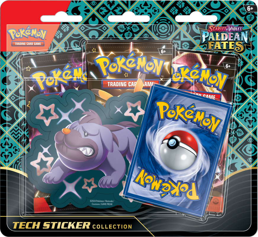 PRE ORDER Pokemon SV4.5 - Paldean Fates Sticker Collection Maschiff (Releases Jan 26th/2024)