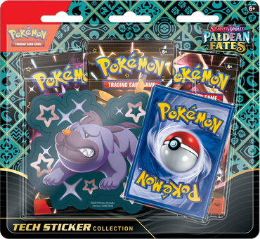 PRE ORDER Pokemon SV4.5 - Paldean Fates Sticker Collection Maschiff (Releases Jan 26th/2024)