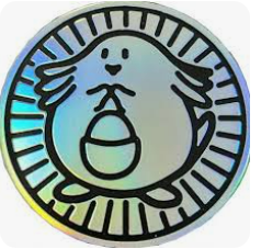 Pokemon Chansey Collectible Coin (Pink Mirror Holofoil) 1999