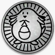 Pokemon Chansey Collectible Coin (Silver Cosmo Holo) 1999