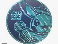 Pokemon 2022 World Championship blue holo coin