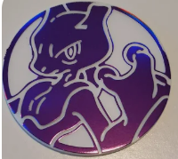 Pokemon V Battle Coin Mew - Jumbo White and Purple Foil