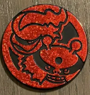 Electivire and Magmortar Red Foil Glitter Coin