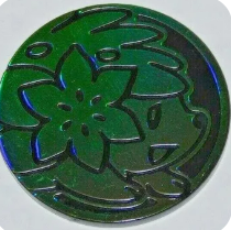Pokemon Shaymin Collectible Coin (Dark Green Holo) Rare