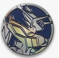 Origin Forme Dialga Silver Rainbow Foil Coin