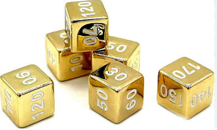 Pokemon Gold Metal Dice