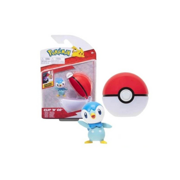 Pokemon Clip N Go Piplup & Poke Ball