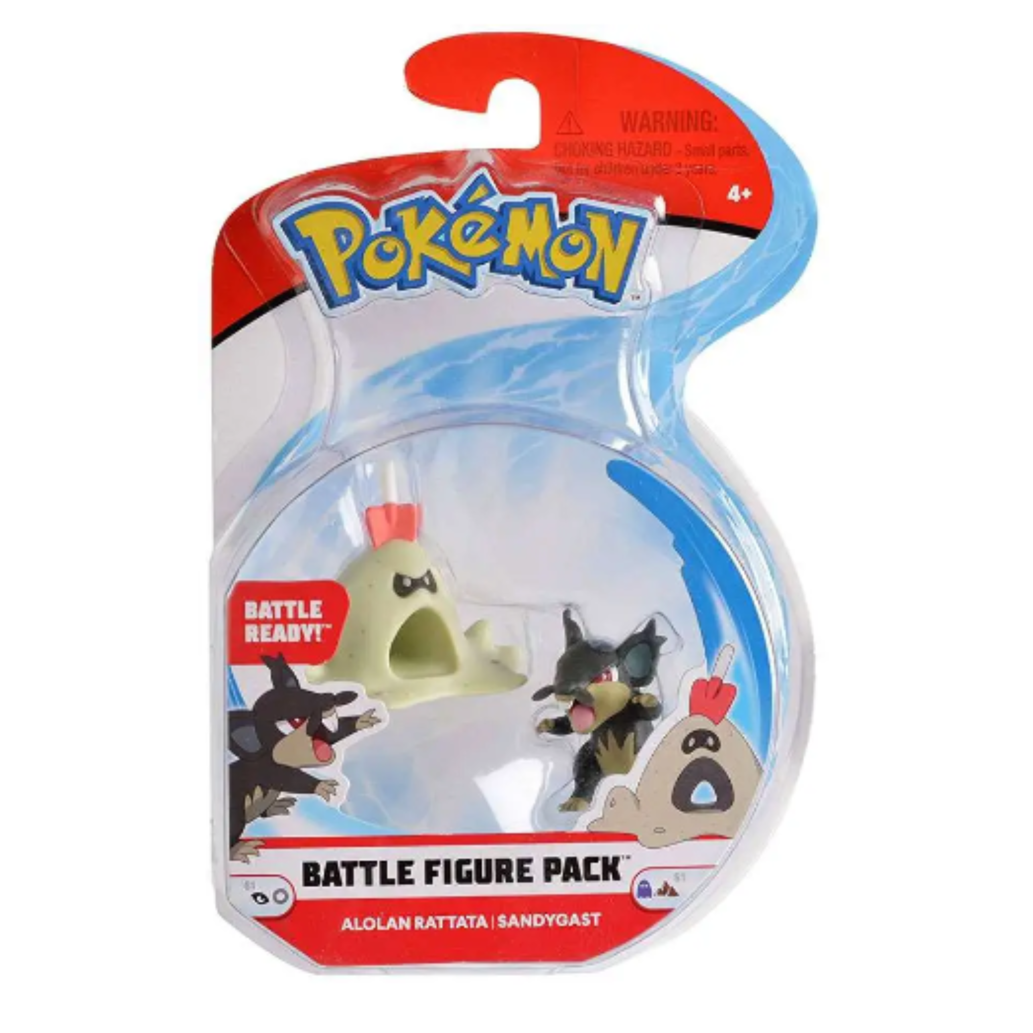 Pokémon - Alolan Rattata & Sandygast Battle Figure Pack