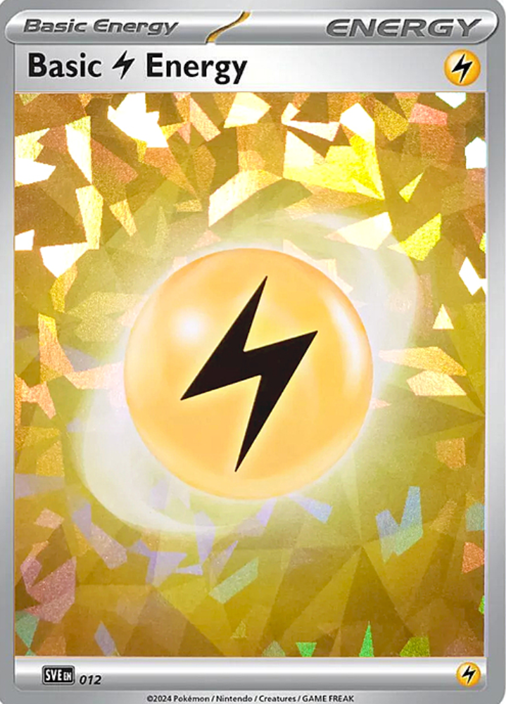 Basic Lightning Energy (012) (Cracked Ice Holo) [Scarlet & Violet: Stellar Crown]