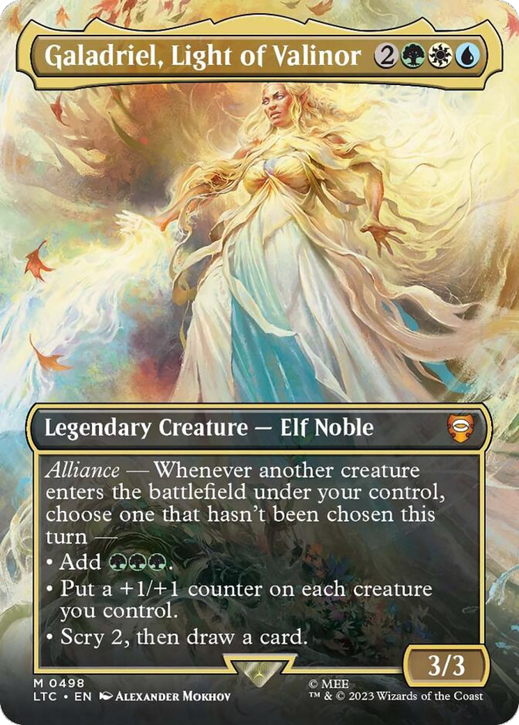 Galadriel, Light of Valinor (Borderless) [The Lord of the Rings: Tales of Middle-Earth Commander]