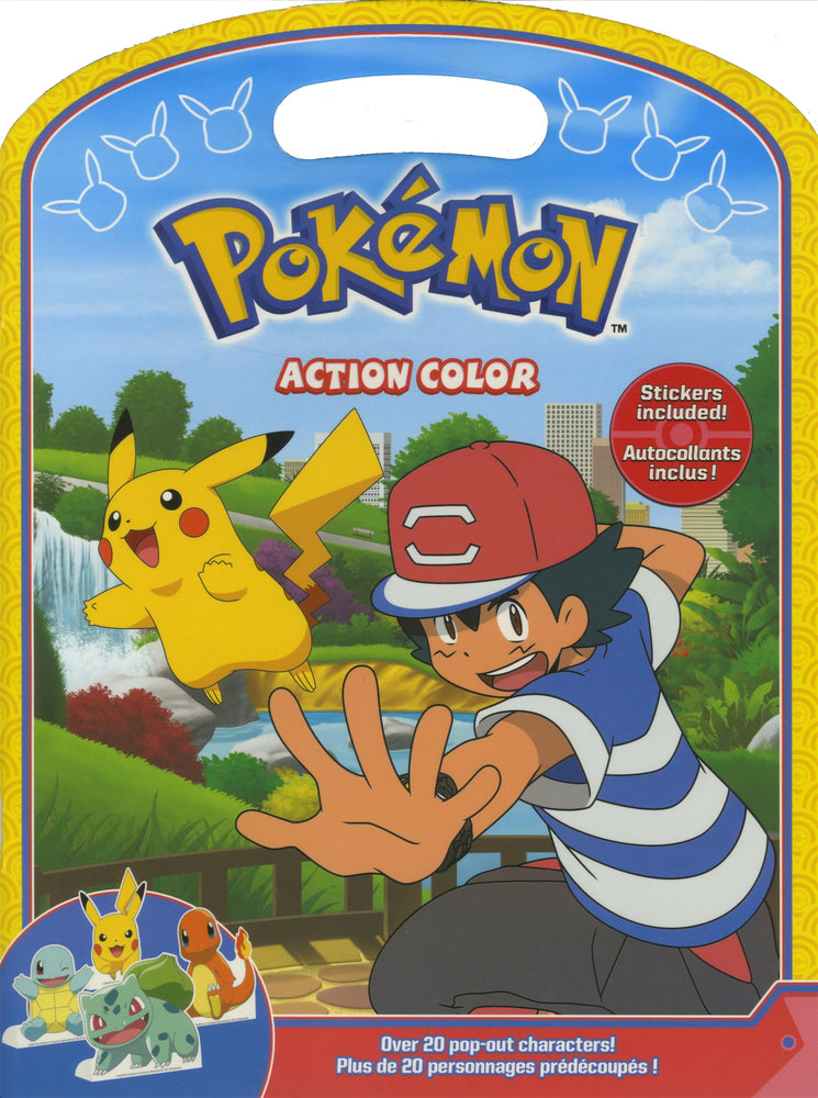 Pokémon Colouring Book /w Stickers - Action Color