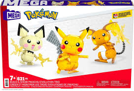 Mega Pokemon - Build & Show Pikachu Evelution Trio