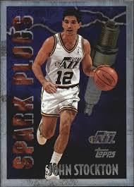 John Stockton #SP5 1995 Tops - Spark Plugs