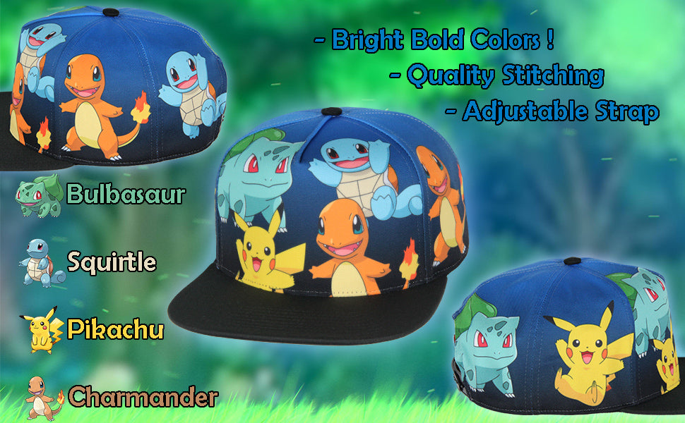 Pokemon Youth Snapback - Original Starters