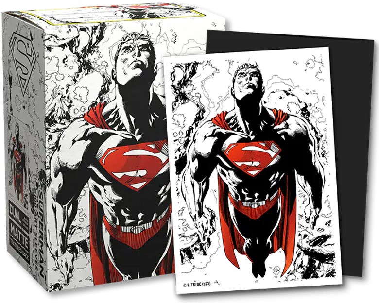 Dragon Shield - Superman Core Red/White Standard Sleeves (100ct)