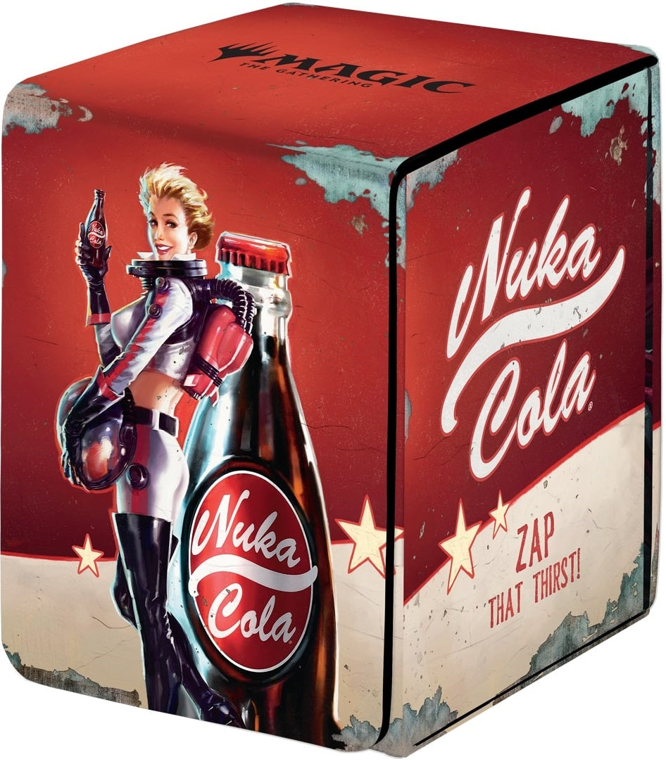 PRE ORDER Ultra PRO: Fallout Nuka-Cola Alcove Flip Deck Box (Restock, Ships Early May)