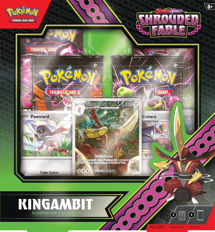 PRE ORDER SV6.5 - Pokemon Shrouded Fable Kingambit Illustration Collection (Releases August 2nd/2024)