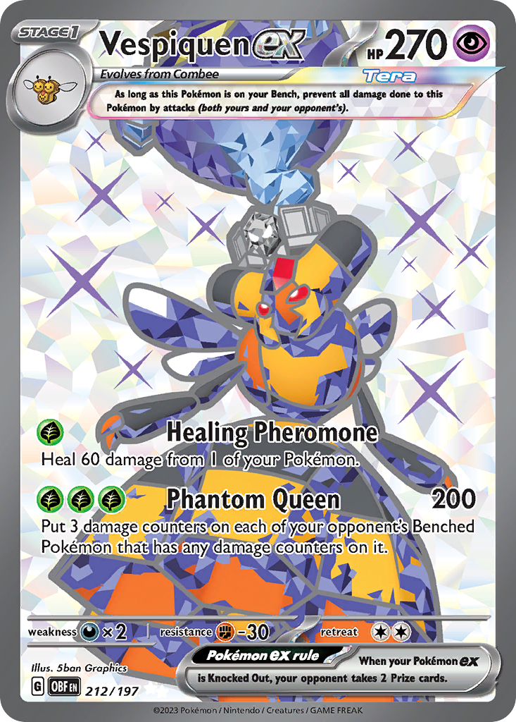 Vespiquen ex (212/197) [Scarlet & Violet: Obsidian Flames]