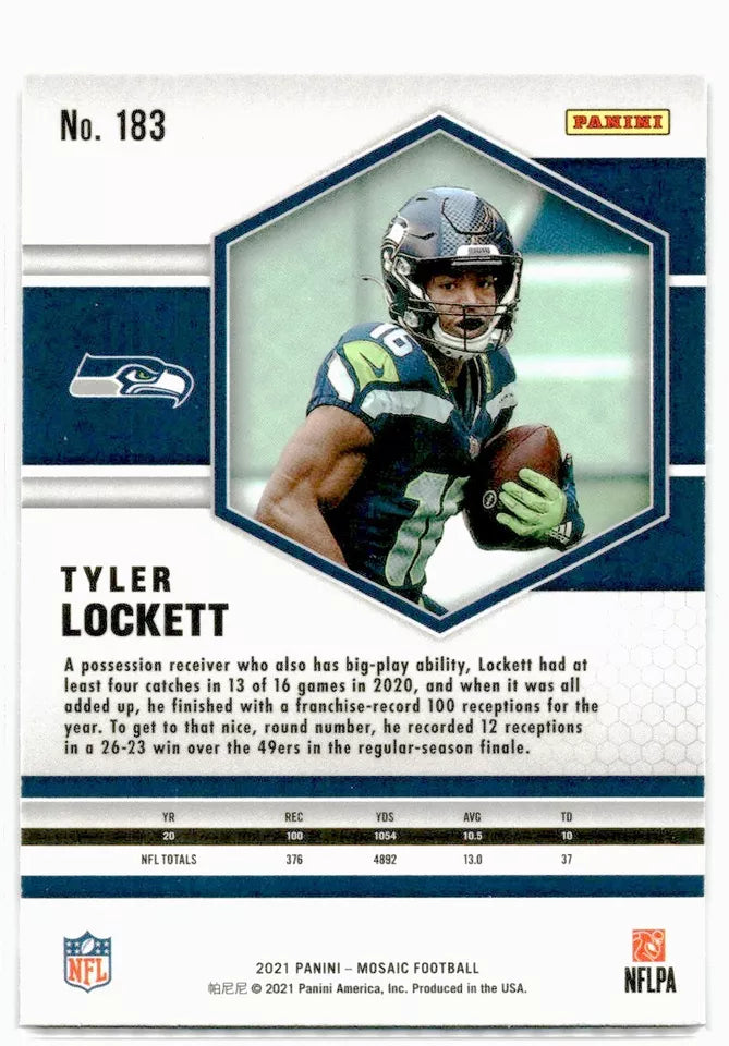 Tyler Lockett Seattle Seahawks #183 2021 Panini Mosaic