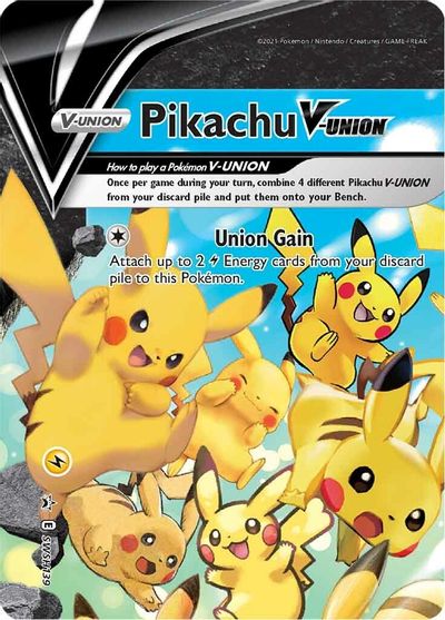 Pikachu V-UNION (SWSH139) (Celebrations) [Sword & Shield: Black Star Promos]