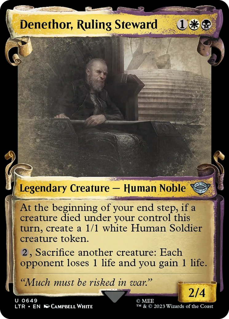 Denethor, Ruling Steward [The Lord of the Rings: Tales of Middle-Earth Showcase Scrolls]
