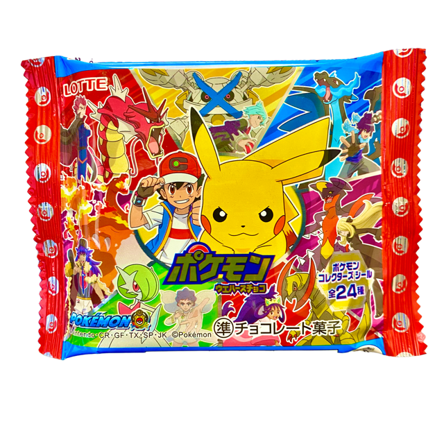 Lotte Pokemon Chocolate Wafer w/ Collectable Sticker Japanese