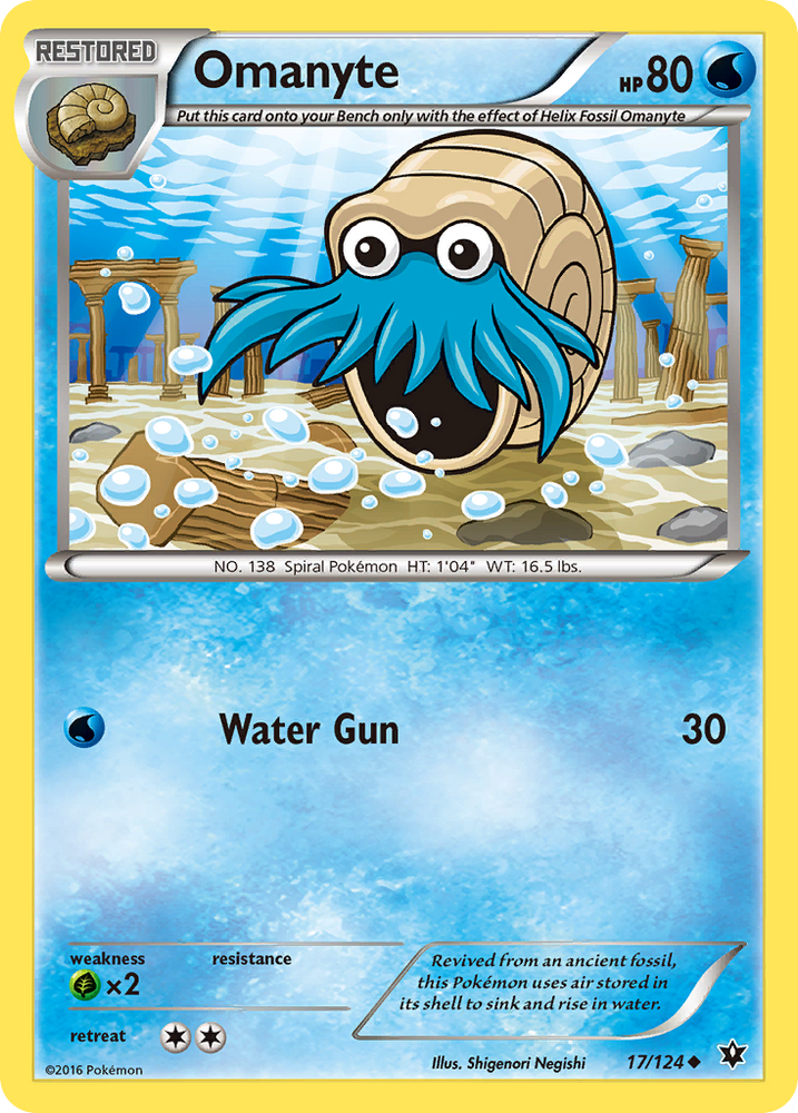 Omanyte (17/124) [XY: Fates Collide]