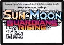 Guardians Rising - Booster Pack - PTCGO Code (FOR THE ONLINE POKEMON GAME)