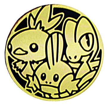 Pokemon Hoenn Region Starters Collectible Coin (Gold Mirror Holofoil)